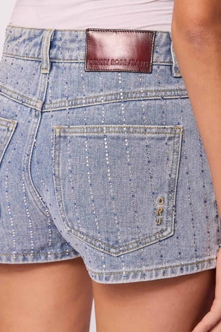 Calções de ganga - Azul-celeste