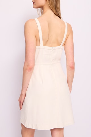 Vestido direito- Cru