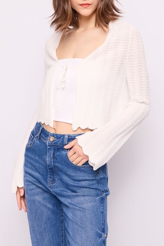 Casaco de malha - Cru