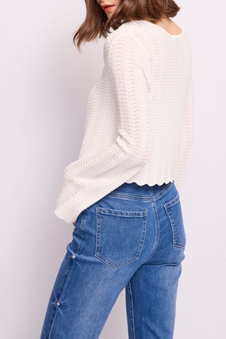 Casaco de malha - Cru