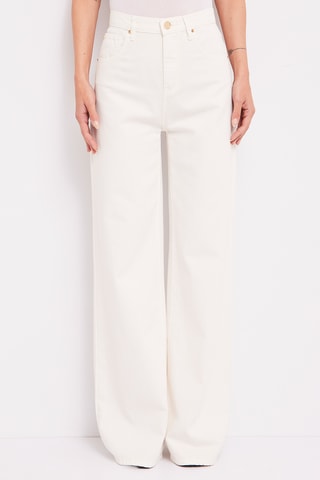 Jeans Hoge Taille - Ecru