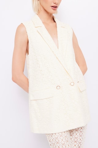 Casaco de bordado inglês - Cru