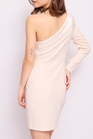 Vestido assimétrico - Marfim