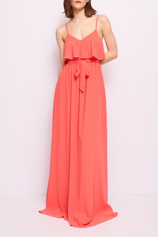 Vestido comprido- Coral