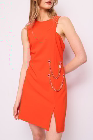 Vestido direito- Laranja