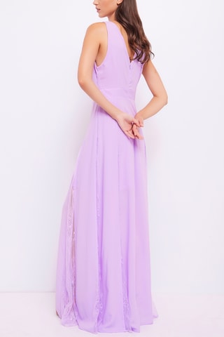 Vestido comprido- Malva