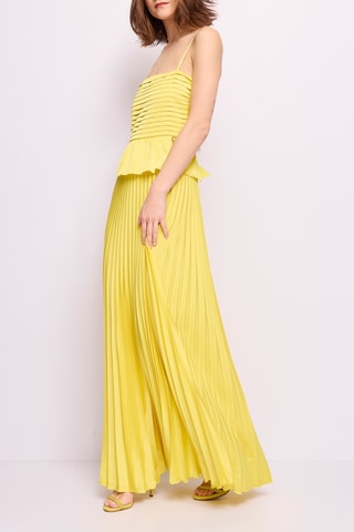 Vestido plissado - Amarelo