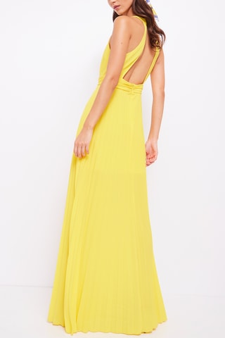 Vestido plissado - Amarelo