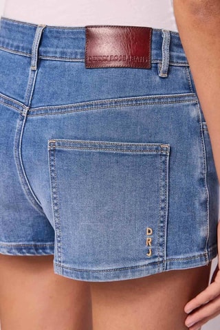 Saia-calção de ganga - Azul-celeste