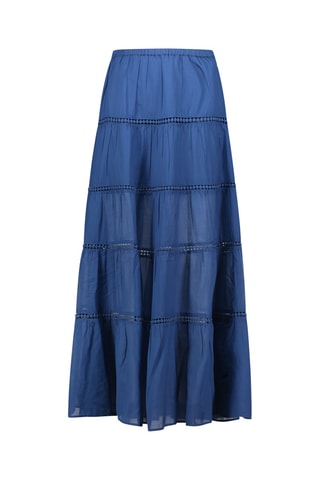 Saia comprida - Azul-marinho