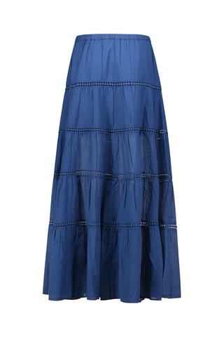 Saia comprida - Azul-marinho