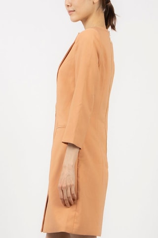 Vestido-camisa- Camel