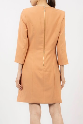 Vestido-camisa- Camel