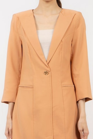 Vestido-camisa- Camel