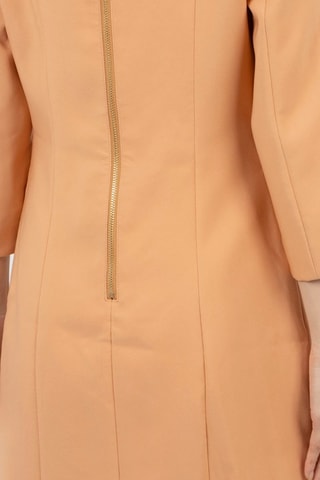 Vestido-camisa- Camel