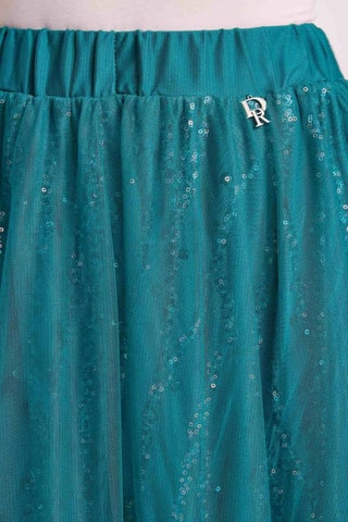 Saia midi- Turquesa