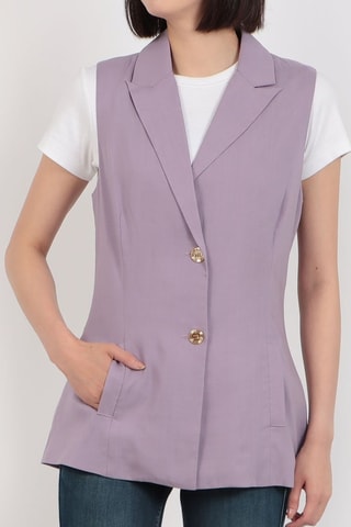 Mouwloos Jasje - Lichtpaars