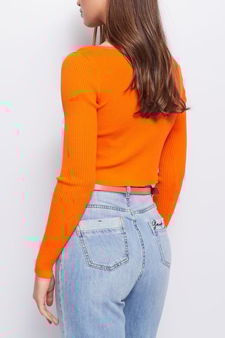 Casaco de malha - Laranja