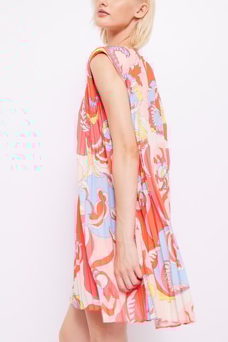 Vestido trapézio - Rosa