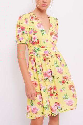 Vestido estilo patinadora - Amarelo