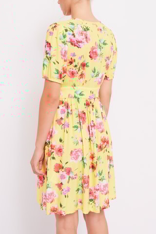 Vestido estilo patinadora - Amarelo