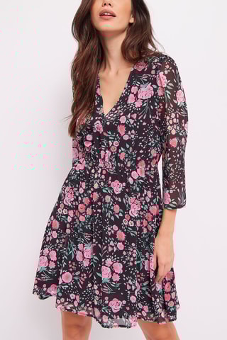 Vestido estilo patinadora - Preto