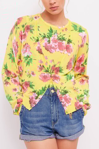 Casaco de malha - Amarelo