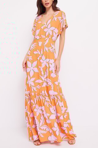 Vestido comprido- Laranja