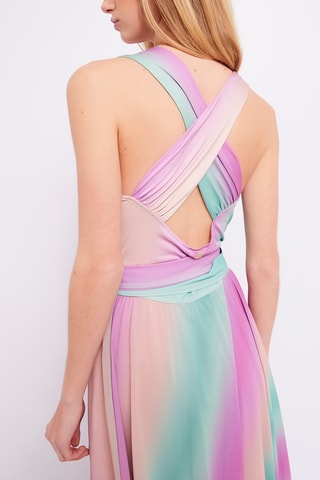 Vestido estilo patinadora tie and dye - Rosa