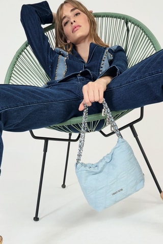 Casaco de ganga- Azul