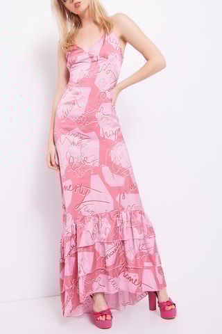 Vestido comprido- Rosa