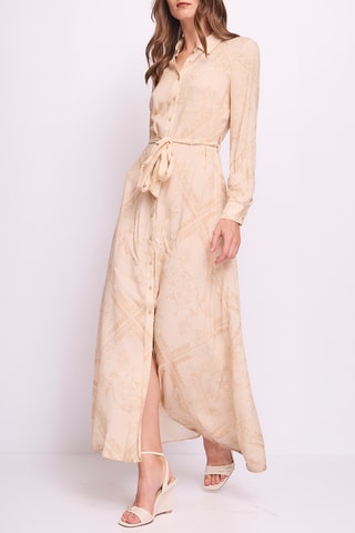 Vestido-camisa - Bege