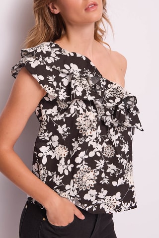 Asymmetrische Top Zwart