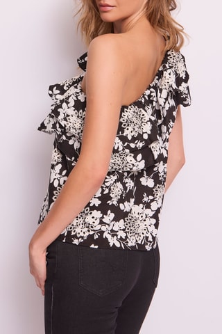 Asymmetrische Top Zwart