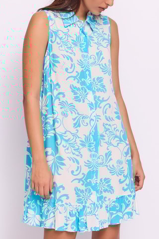 Vestido-camisa - Turquesa