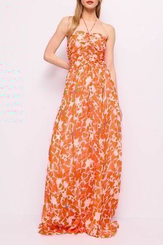 Vestido comprido- Laranja