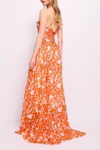 Vestido comprido- Laranja