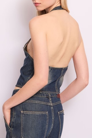 Top de ganga - Azul-escuro