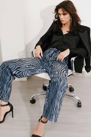 Calças de ganga - Azul-celeste