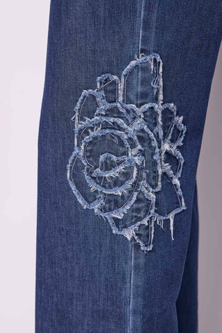 Calças de ganga palazzo - Azul-marinho