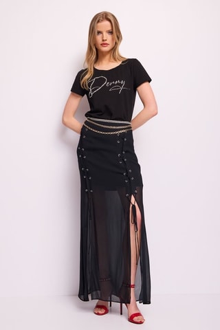 Saia comprida- Preto