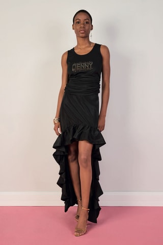 Asymmetrische Rok - Zwart