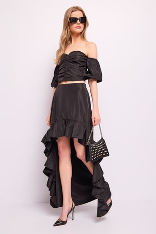 Asymmetrische Rok - Zwart