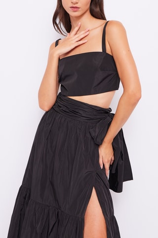 Crop top - Zwart