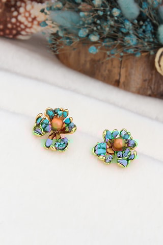 Oorbellen - Turkooizen