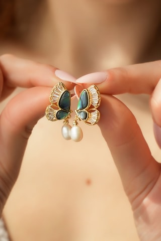 Oorbellen - Labradorieten