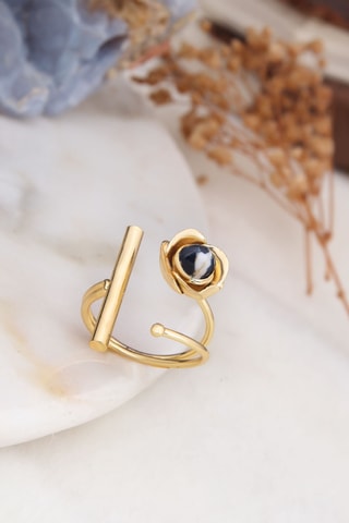 Ring – Doublé Geelgoud en Variscieten