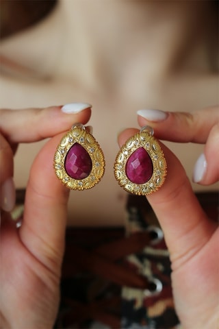 Oorbellen - Agaten en Zirkonia’s