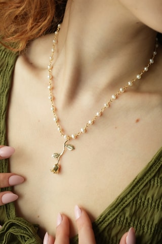 Ketting - Goudkleurig en Wit