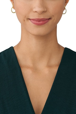 3 paires de boucles d’oreilles Doré